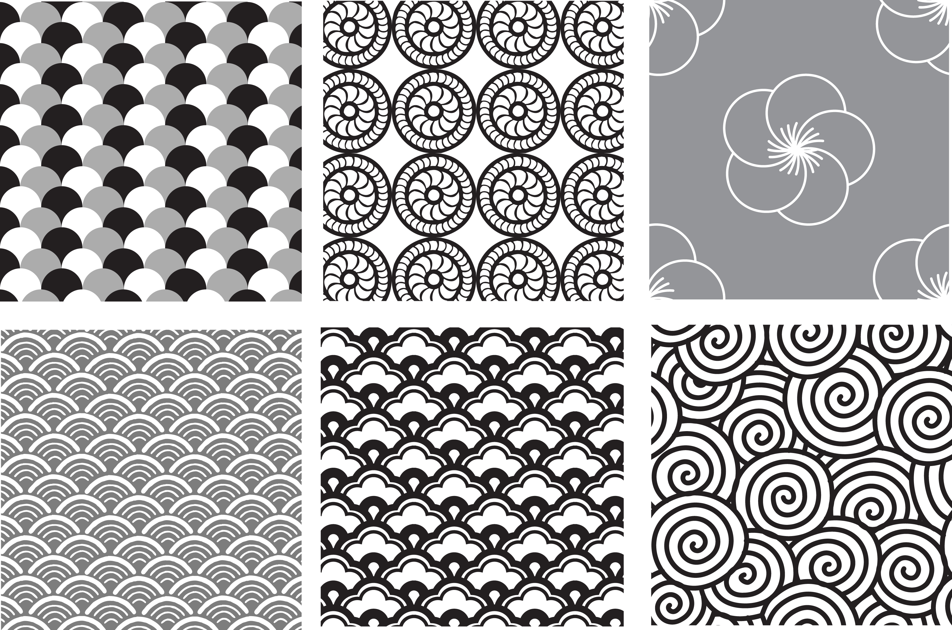 various style decorative pattern vector