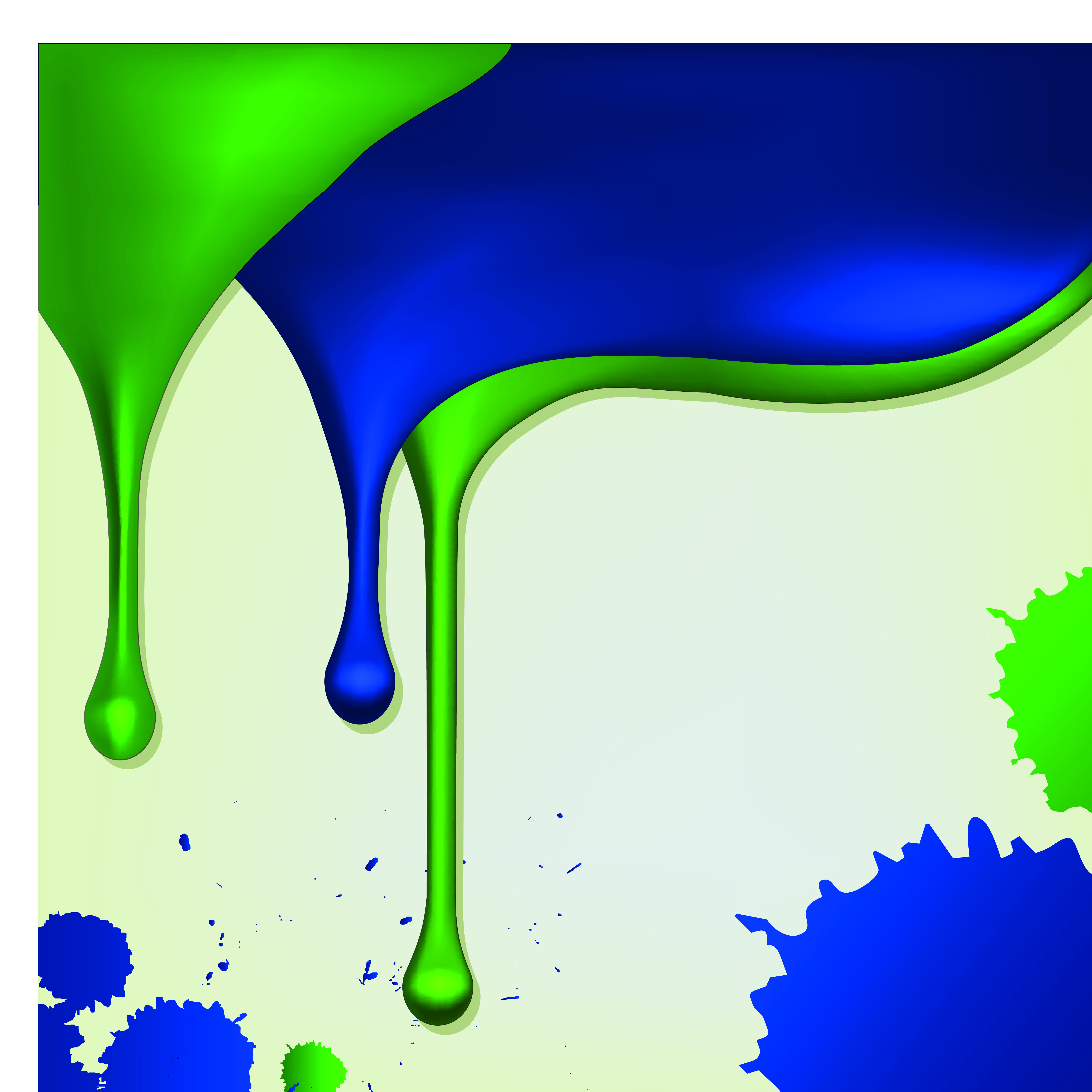 set of paint color drops vector background art