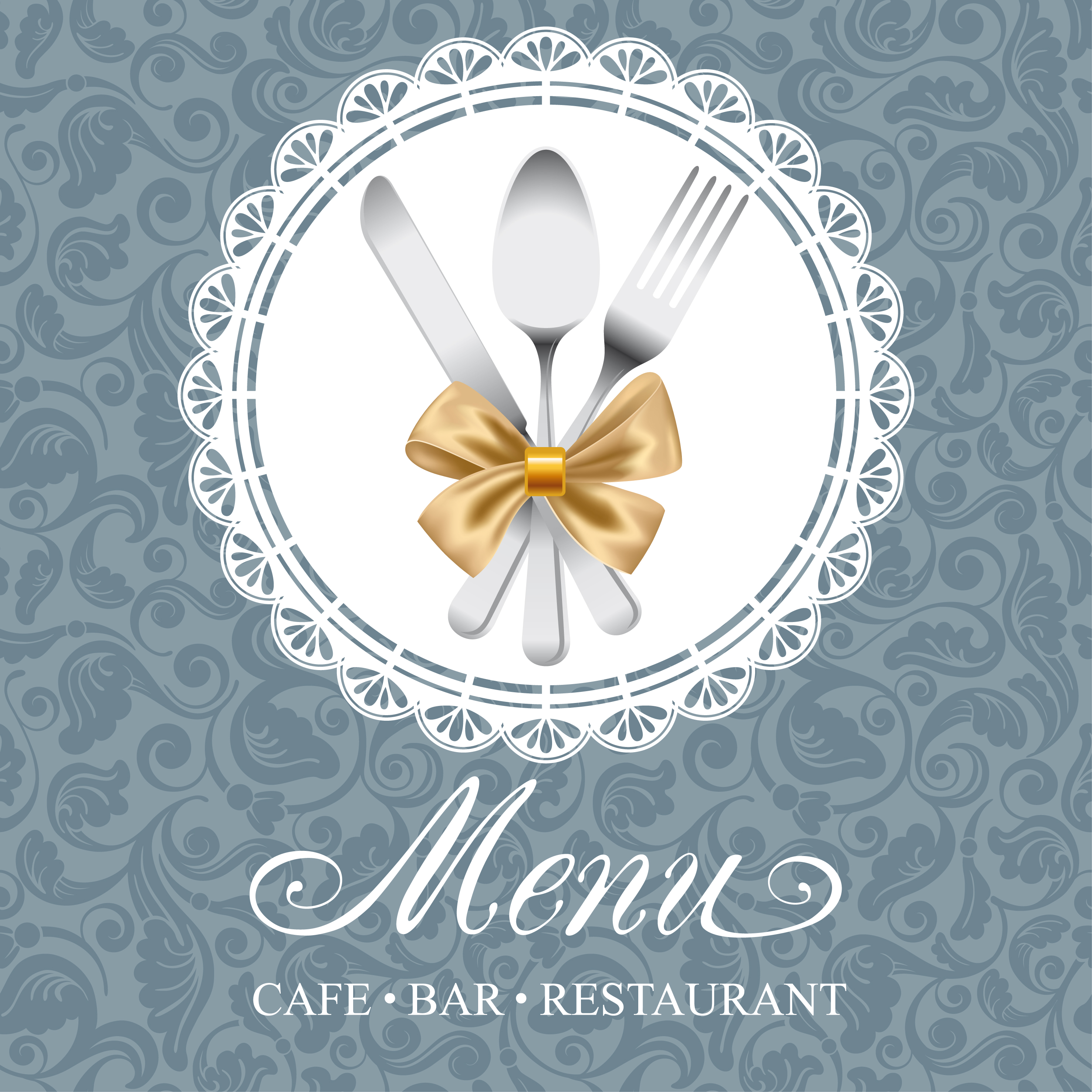 elegant menu cover vector graphics