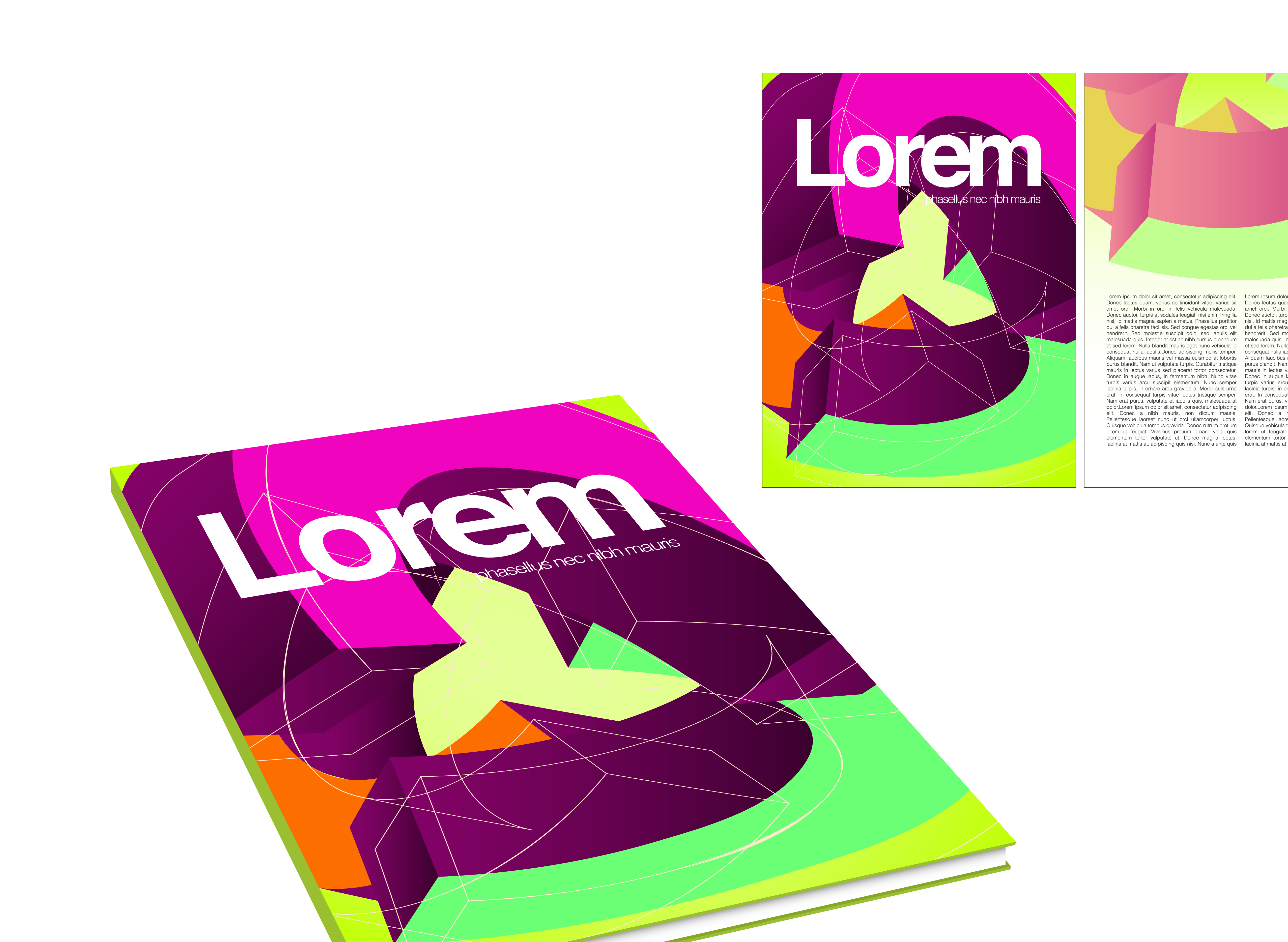 book and magazine cover design elements vector graphics