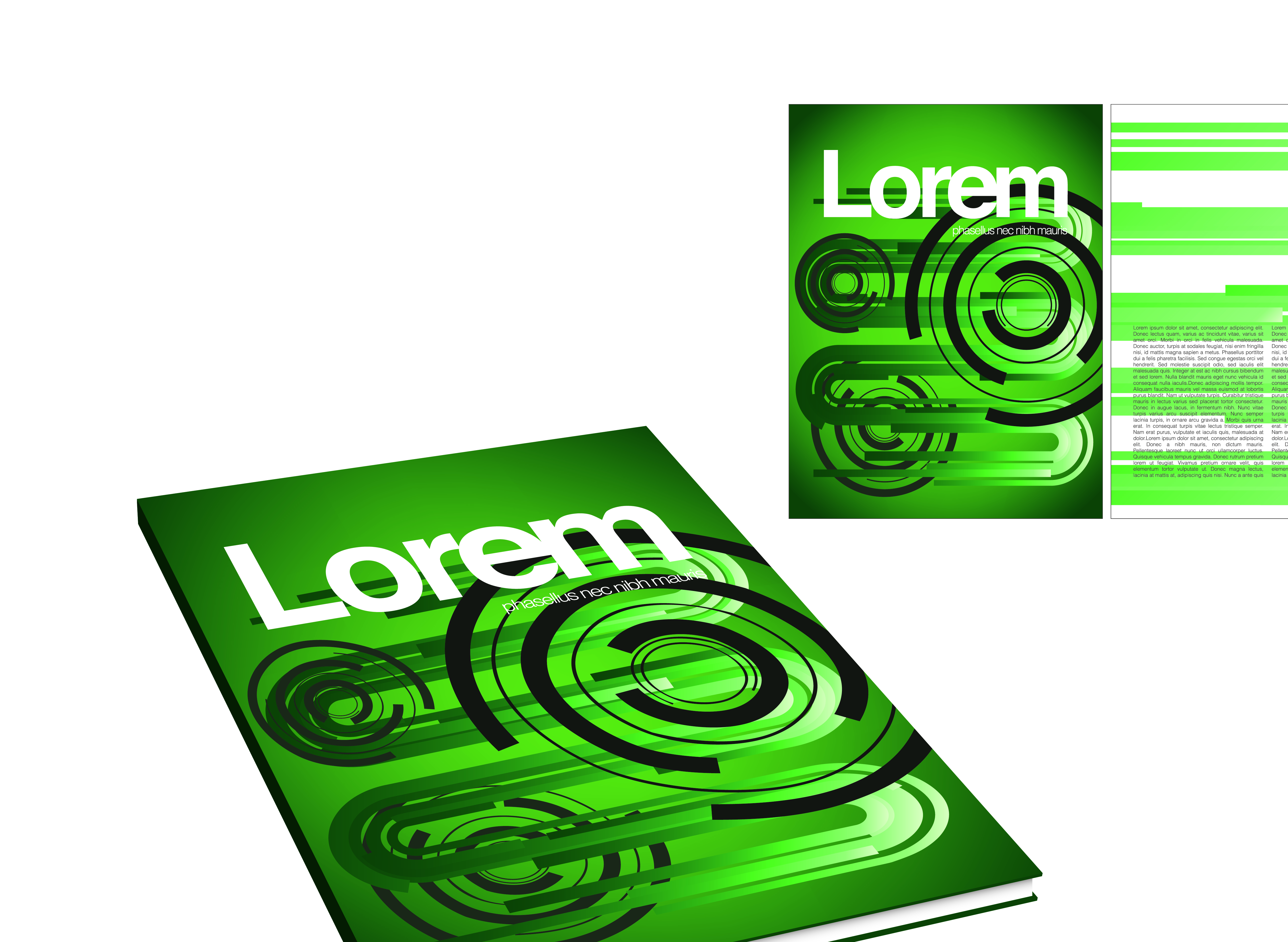 book and magazine cover design elements vector graphics