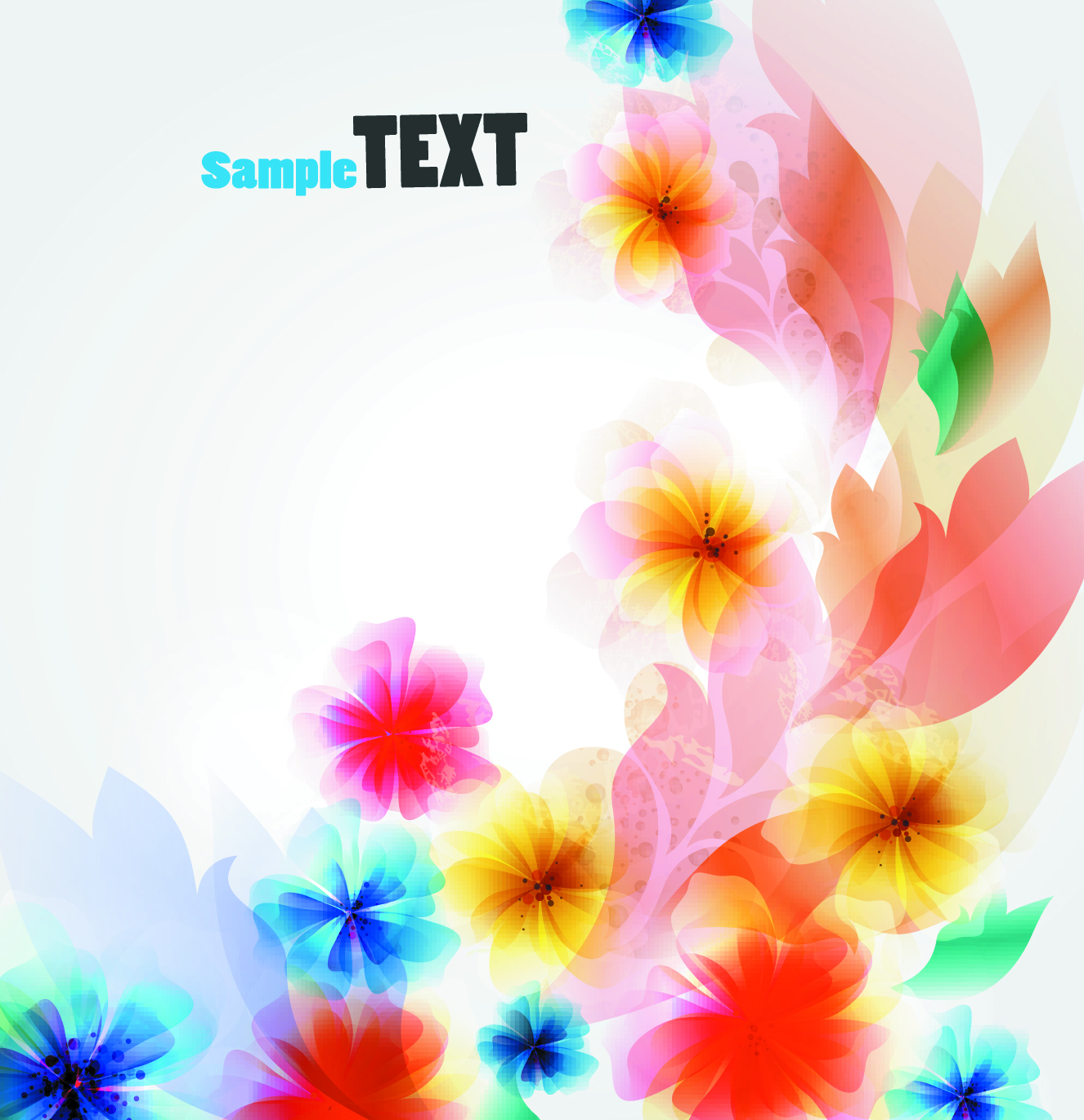 shiny flower background vector