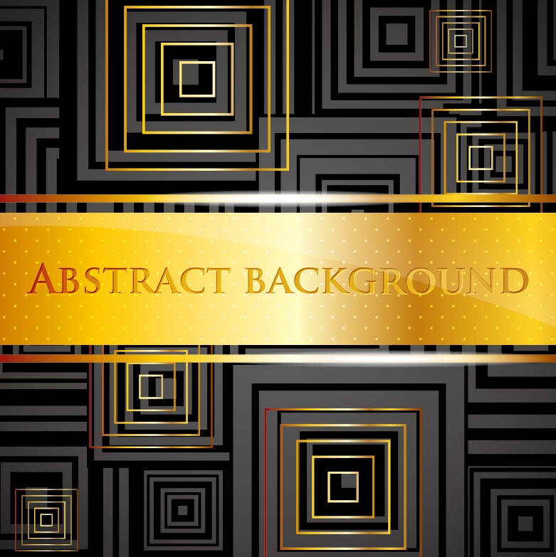 set of ornate abstract background vector