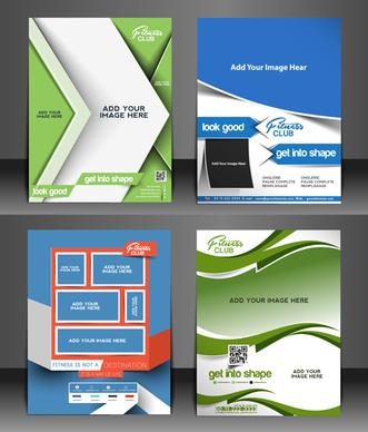 modern templates flyer cover vector