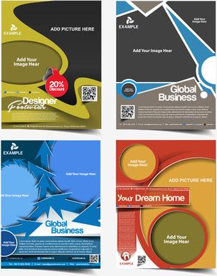 modern templates flyer cover vector