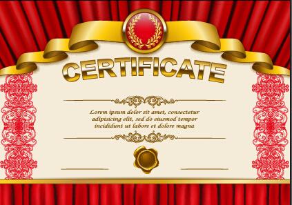 vector certificate template exquisite vector