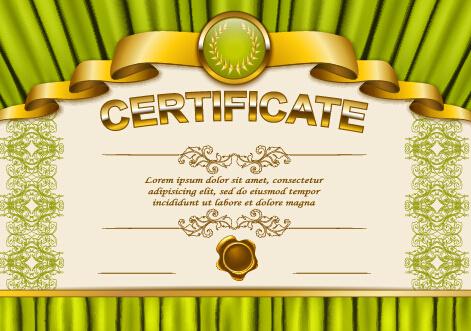 vector certificate template exquisite vector