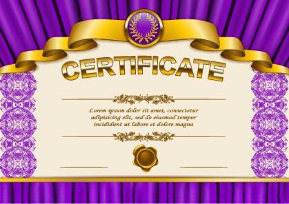 vector certificate template exquisite vector