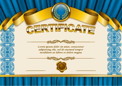 vector certificate template exquisite vector