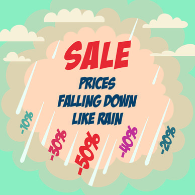 autumn promo poster sale vector