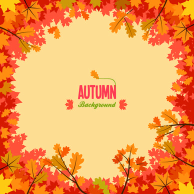 autumn promo poster sale vector