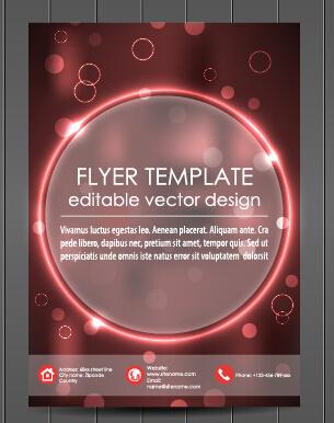 exquisite magazine cover design vector set