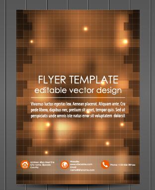 exquisite magazine cover design vector set