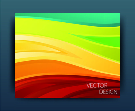 multicolor abstract business cover design vector