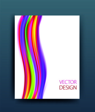 abstract style magazine or brochure cover vector