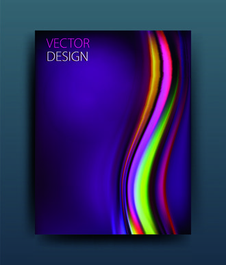 abstract style magazine or brochure cover vector