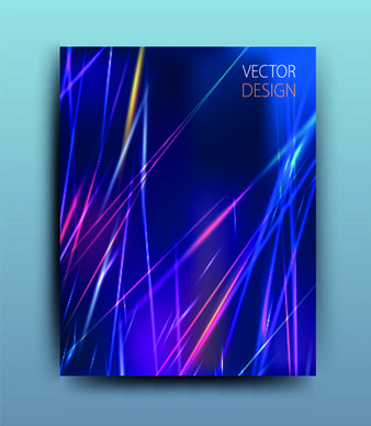 abstract style magazine or brochure cover vector