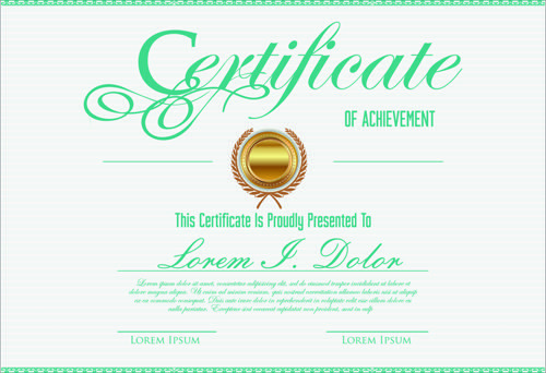 vector template certificates design graphics