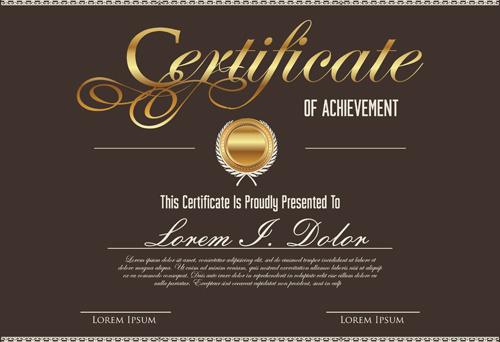 vector template certificates design graphics