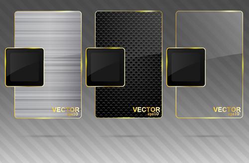 transparent glass styles web elements vectors