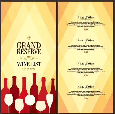 modern restaurant menu cover and list vector