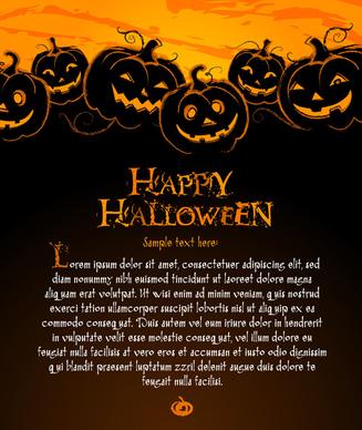 happy halloween night background vector set