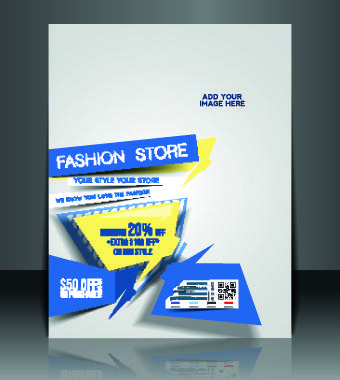 business flyer and brochure cover design vector