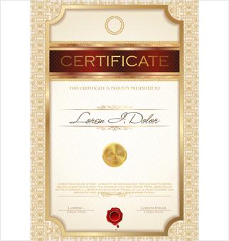 vector certificate template