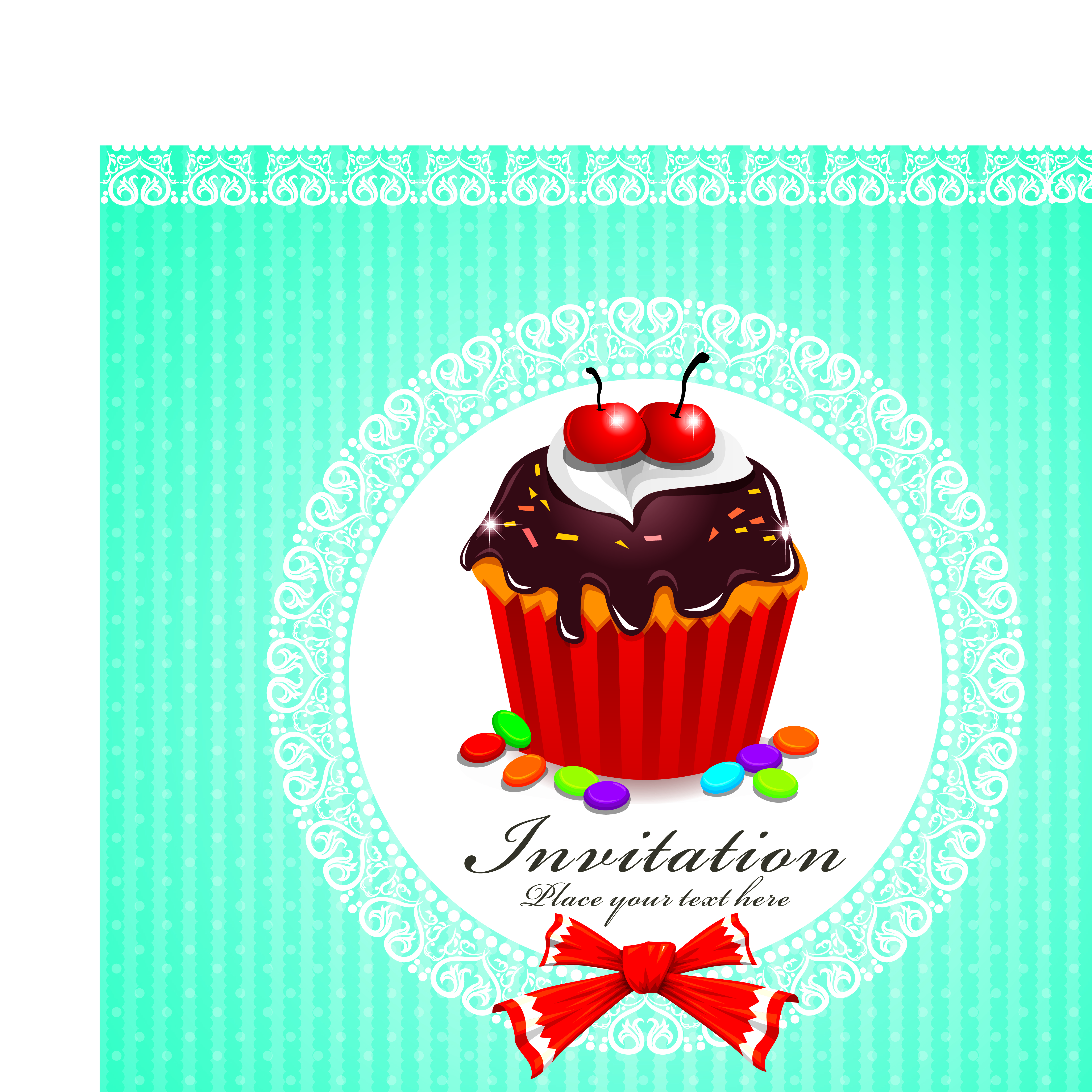 dessert cake vector