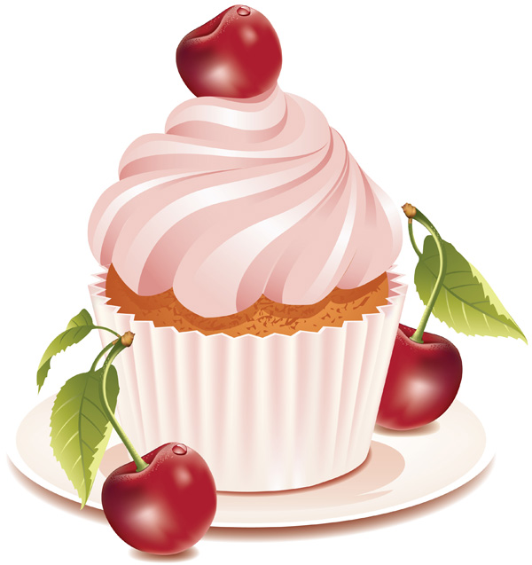 dessert cake vector graphics