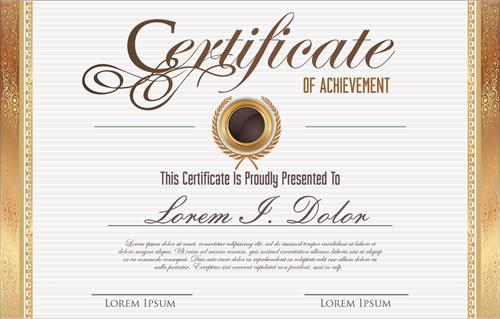 vector template certificates design graphics