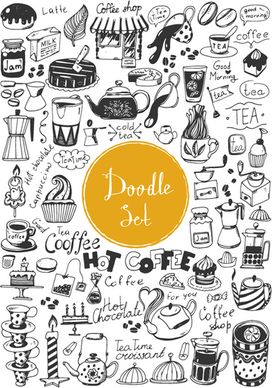 doodle vector set