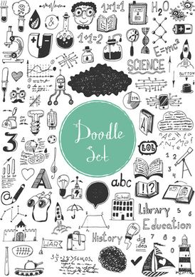 doodle vector set