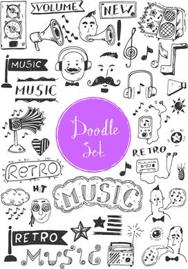 doodle vector set