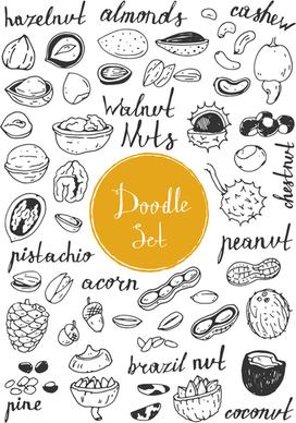 doodle vector set