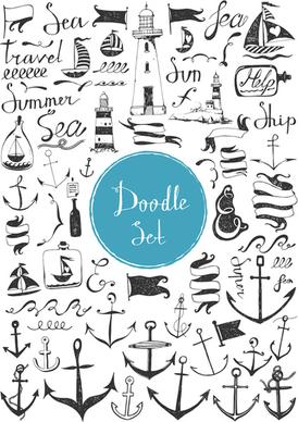 doodle vector set