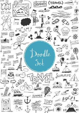 doodle vector set