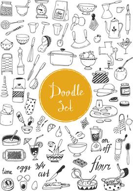 doodle vector set