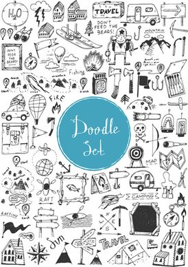 doodle vector set