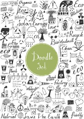 doodle vector set