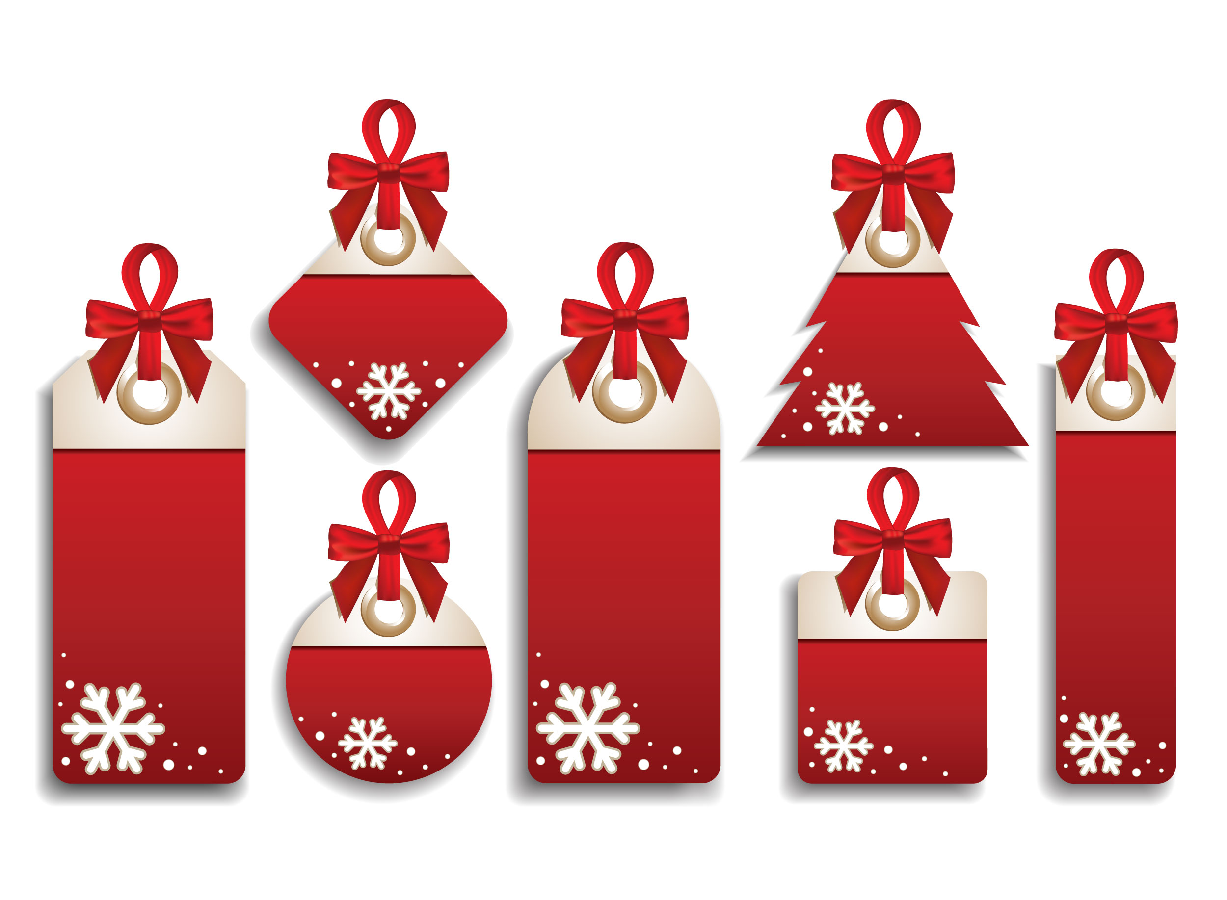 different christmas sale tags elements vector