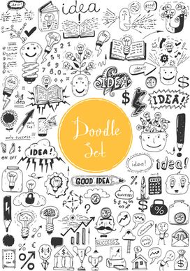 doodle vector set