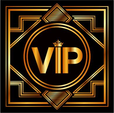 luxury golden vip background vectors