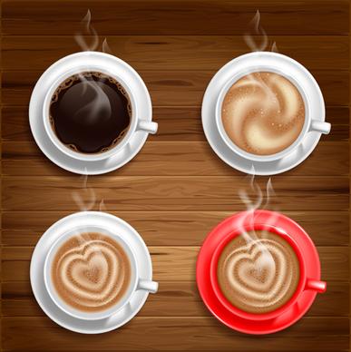 hot coffee vector