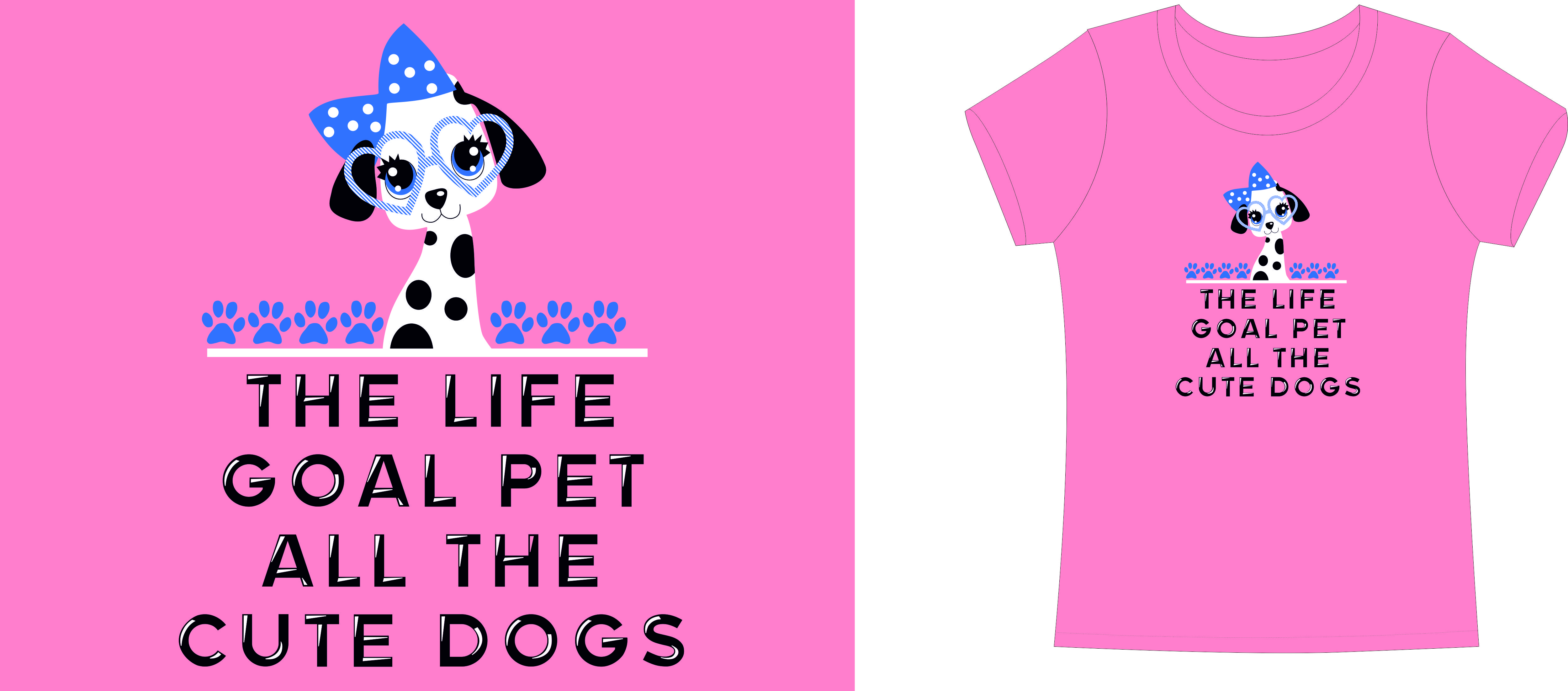 tshirt template cute puppy cartoon