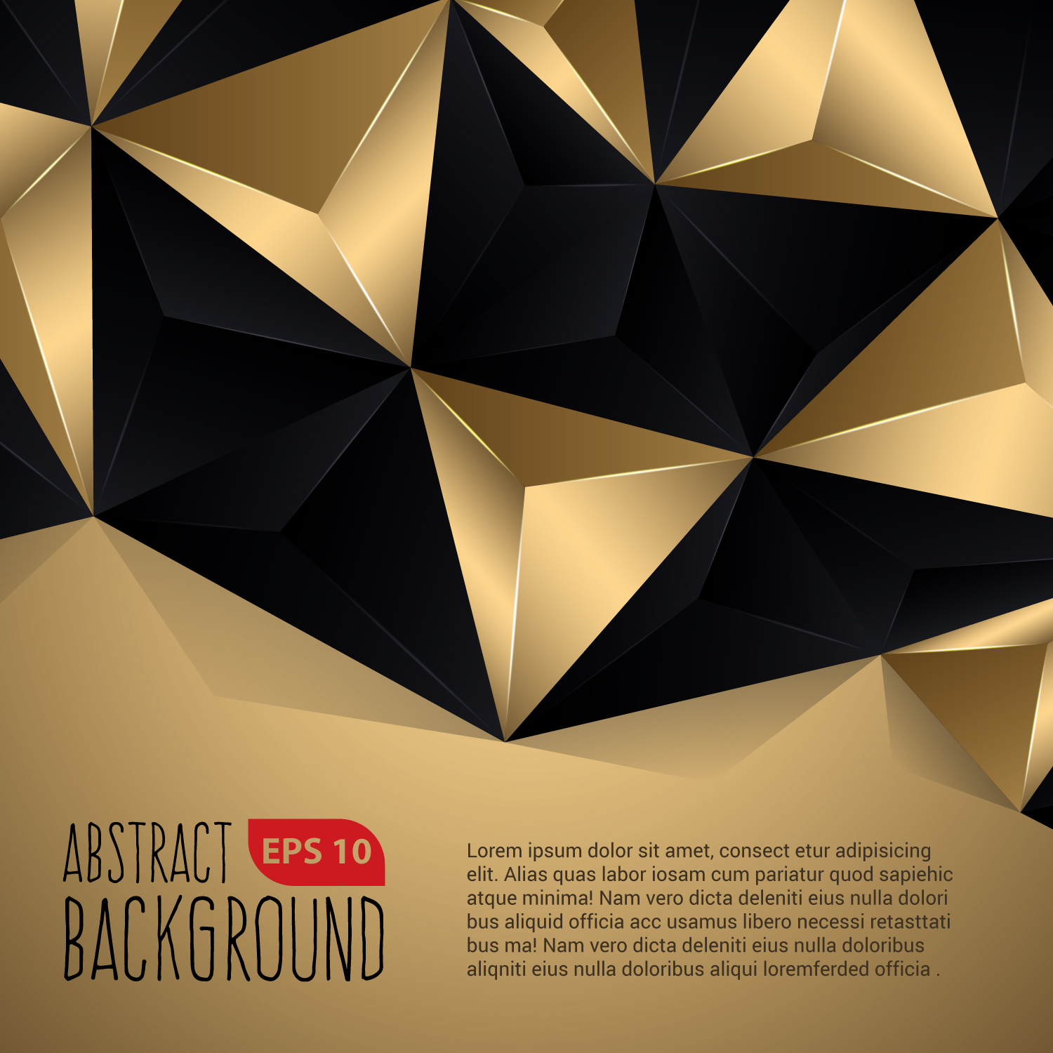 black and gold abstract background