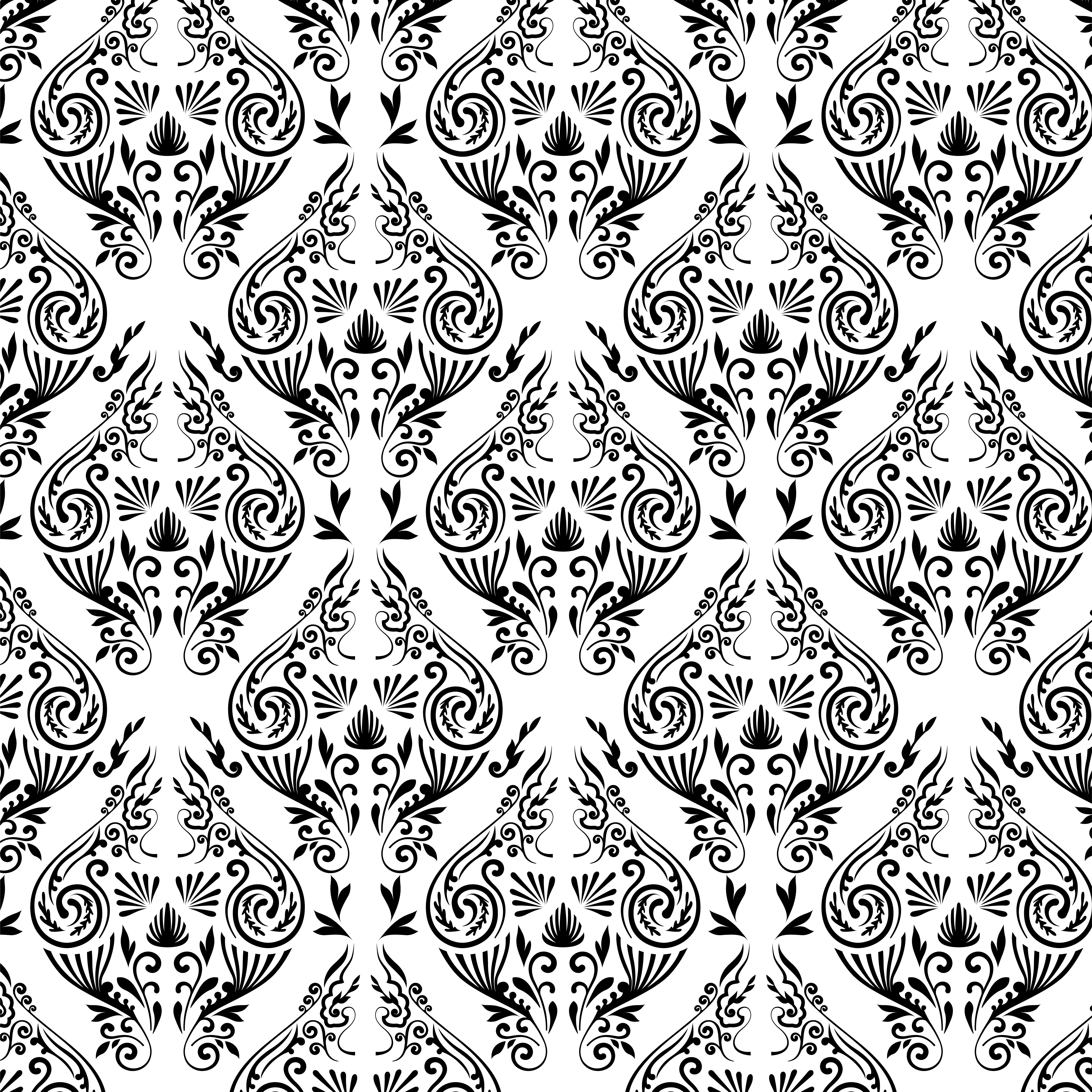 seamless background with damask ornament