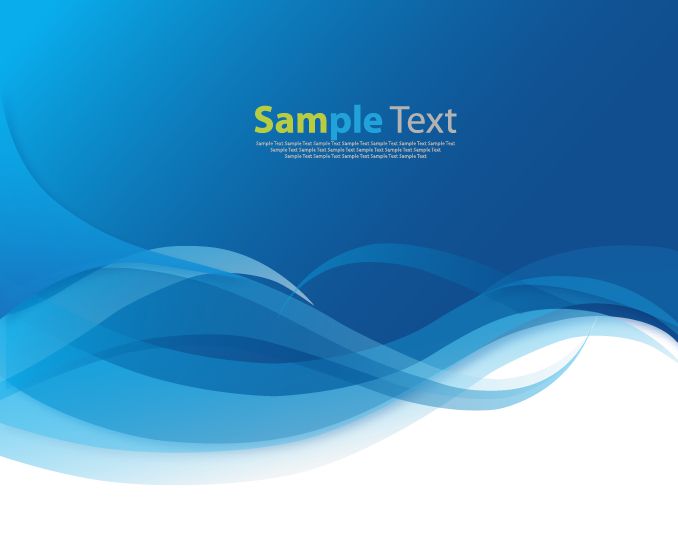 abstract waves blue background vector illustration