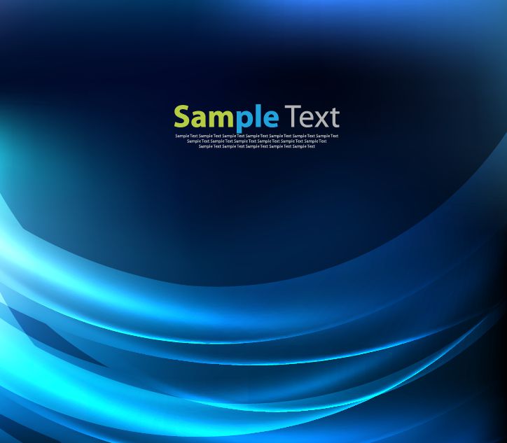 abstract blue light wave background vector illustration