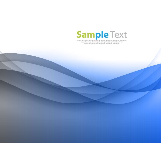 abstract blue smooth wave background vector graphic